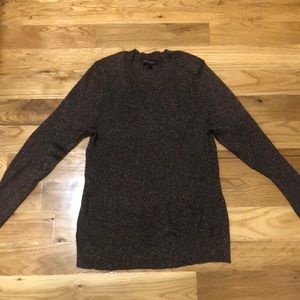 Banana Republic brown and gold metallic sweater